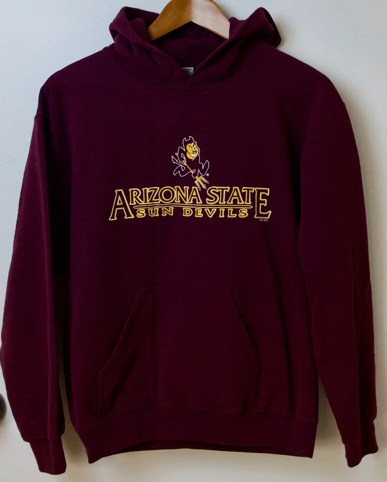 Suéter con capucha para mujer Arizona State Sun Devils talla S granate ASU NCAA Foto 1 de 4
