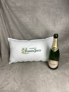 1990s Perrier-Toy Cushion Beige & Green Cotton Made in France