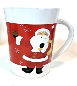Taza de café Royal Norfolk Navidad vacaciones Papá Noel taza roja blanca - Imagen 1 de 9