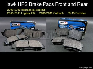 Pastillas de freno delanteras Hawk HPS Street para 03-05 WRX / 08 WRX / 09 Legacy 2.5i NA - Imagen 1 de 5