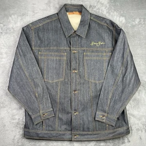 Vintage Sean John Jacket Mens 3XL Denim Trucker Jean Hip Hop Streetwear Raw 90s - Picture 1 of 14