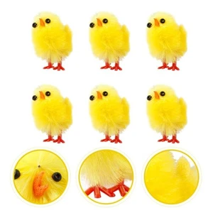 60pcs Mini Easter Chicks Yellow Chick Plush Toys Easter Party Favor - Picture 1 of 11