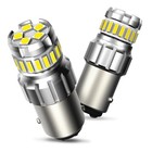 2X P21/5W BAY15D 1157 LED Car Reverse Brake Tail Stop Light Bulbs White AUXITO