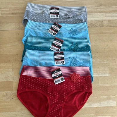 ANGELINA DAMAS ROPA INTERIOR BRAGAS ~JUEGO DE 5 ~TALLA XL (FUNCIONA PEQUEÑO COMO UN 7) ETIQUETAS NUEVAS Foto 1 de 4