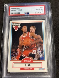 1990 Fleer #27 Stacey King RC Bulls PSA 10 - Bild 1 von 2