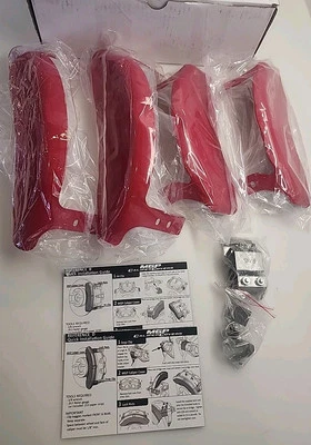 Jeep Grand Cherokee 2003-2004 cubiertas de pinza de disco de freno MGP rojas delanteras + traseras 4 piezas Foto 1 de 4