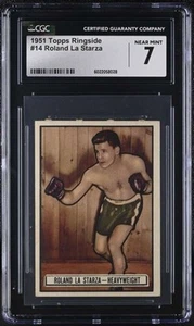 1951 Topps Ringside #14 Roland Lastarza CGC 7 Near Mint 3217 - Bild 1 von 2