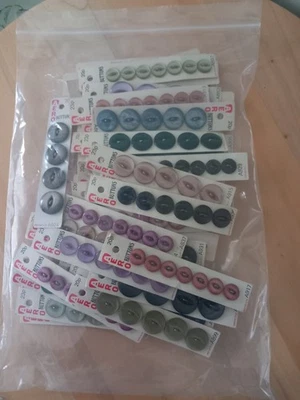 Vintage Buttons Aero 55+ Unused Carded Sets Job Lot Bundle - Image 1 of 4
