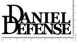 Daniel Defense Firearms Logo Die Cut Sticker 9.5" x 4.5" Pick your color 1776 - Picture 1 of 6