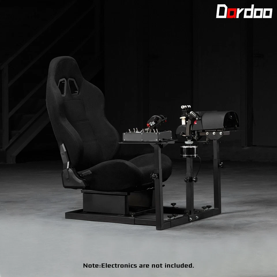 Dardoo Flight Simulator Cabina con Asiento Ajuste Thrustmaster A10C Logitech X52 PRO Foto 1 de 1