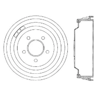 For Mercury Marauder 1969-1970 Centric 123.61004 C-Tek Standard Front Brake Drum — 第 1/1 张图片