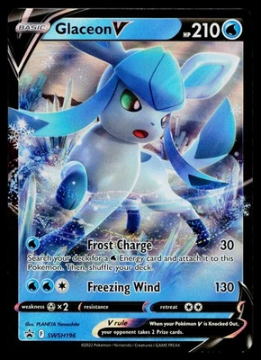 Glaceon V SWSH196 SWSH: Sword & Shield Promo Cards Promo - Image 1 of 2