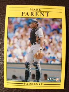 MARK PARENT SAN DIEGO PADRES 1991 FLEER BASEBALL CARD #538 - Picture 1 of 1