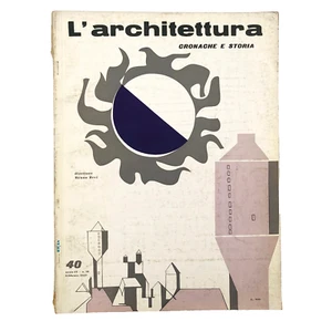 L'architettura cronache e storia n. 40 1959 Brutalismo Torre Velasca Milano BBPR - Foto 1 di 2