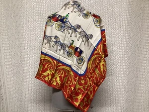 Richel Paris Foulard en Soie Vintage Calèches ( FL08/04/01-25B ) - Imagen 1 de 12