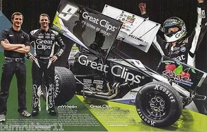 Daryn Pittman/Kasey Kahne 2015 ""grandes clips"" #9 Woo Sprint Car postal - Imagen 1 de 2