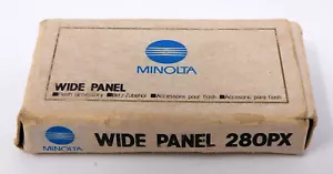PANEL ANCHO MINOLTA PARA 280PX, JAPÓN - ¡BONITO! - Imagen 1 de 1