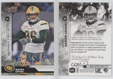 2018 Upper Deck CFL Auto Aaron Grymes #31 Auto