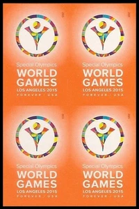 US 4986a Special Olympics World Games imperf NDC Block 4 MNH 2015 - Bild 1 von 1
