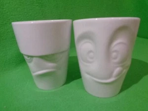 2 Saft / Kaffee Becher lecker u grummelig 11,5 cm Fiftyeight Products TV - Bild 1 von 1