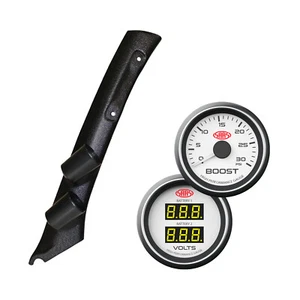 For Landcruiser 100 Ser 98-07 Pillar Pod + White Diesel Boost + Dual Volts Gauge - Picture 1 of 12