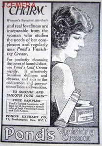 'Pond's Vanishing Cream' Cosmetics AD #2 - Original Small 1924 Print ADVERT - Foto 1 di 1