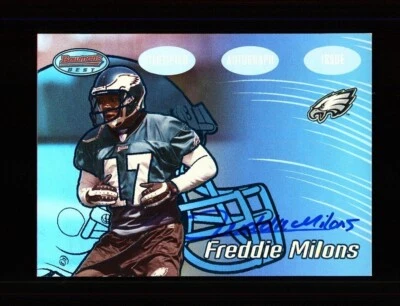 2002 BOWMANS BEST #134 FREDDIE MILONS ROOKIE RC AUTO /399 - PHILADELPHIA EAGLES - Image 1 of 2