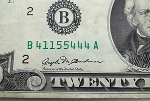 1981 Vintage $20 Federal Reserve Note - New York -B- Twenty Dollar Bill -TRINARY - Picture 1 of 3