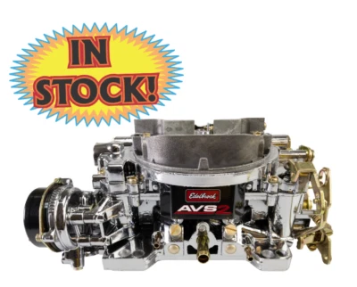 Edelbrock 1906-CP - AVS2 650 CFM Square Bore Electric Choke Carb - Chrome Coated - Image 1 of 4