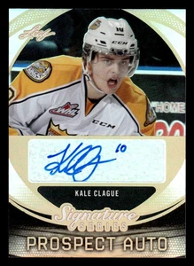 2015 LEAF SIGNATURE SERIES KALE CLAGUE SP-KC1 MINT RC AUTOGRAPH HOCKEY - Picture 1 of 2