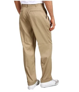NIKE GOLF men's pants; KHAKI, Pleated front, Unhemmed; Multiple sizes; 214502  - Picture 1 of 7