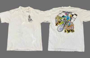 Vintage Styles Made In Usa × No Fear × Vintage 90’s No Fear Dirt Bike T-Shirt - Picture 1 of 4