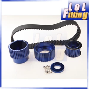Gilmer Drive Pulley Kit For Mazda 12A 13B 20B RX7 FD FC RX3 Blue - Foto 1 di 3