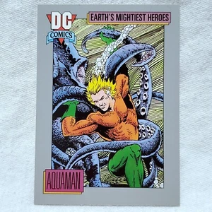 Aquaman #33 Earth's Mightiest Heroes 1992 DC Comics Karte - Bild 1 von 2