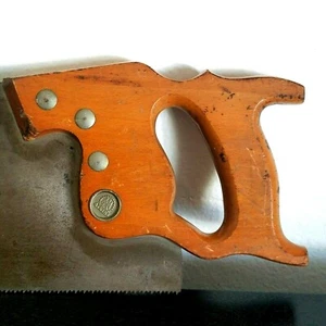 Vtg ATKINS Silver Steel Hand Saw No. 51 Ship Wood Tool Made in the USA 22" * - Picture 1 of 9