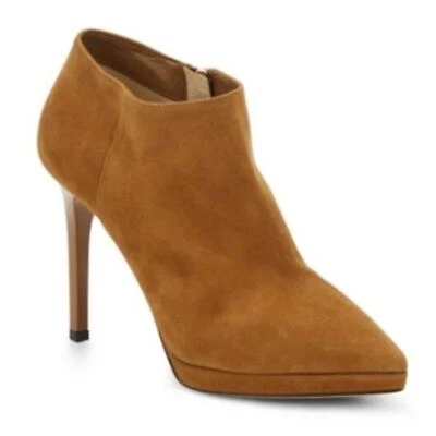 Jimmy Choo Lindsey Botines Gamuza Tobillo Tostado Tacones de Aguja Punta Talla 38/8 Foto 1 de 4