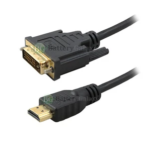 3FT 1.4 GOLD 24+1 DVI Male to HDMI Male Cable for 3D TV HDTV LED 1080P 1100+SOLD - Picture 1 of 4