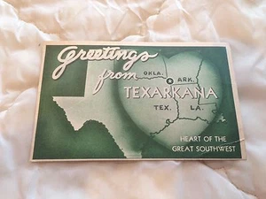 Cartolina Arkansas Glass Works TEXARKANA AR publ Brown News Co Kansas City Mo - Foto 1 di 2