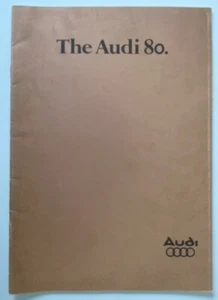 AUDI 80 RANGE orig 1977 1978 UK Mkt Full 24pp Sales brochure - Picture 1 of 11