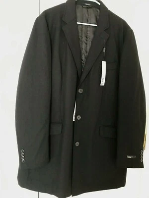  Bar III Men's Black Slim-Fit Overcoat Coat 46L  - Image 1 of 3