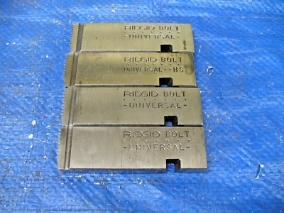 4 Count Ridgid 9/16"-12" UNC Universal Bolt Dies NOS - Image 1 of 4