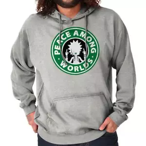 Funny Cartoon Peace Among Worlds Sarcasm Hoodie Hooded Sweatshirt Men Women - Picture 1 of 10