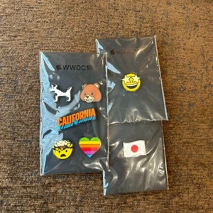 Apple WWDC 2018 Limited Edition Pins Pin Badge Set Rare item from Japan - Bild 1 von 5