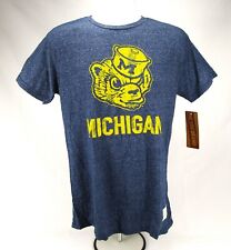 The Original Retro Michigan Wolverines T-shirt Men's Sz M Blue College Apparel