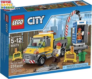 *NEW* LEGO City Service Truck 60073 Construction Worker Crane Trash Can Potty - Picture 1 of 4