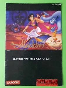 Notice du Jeu ALADDIN / SUPER NINTENDO - SNES - USA / CAPCOM - DISNEY - Imagen 1 de 4