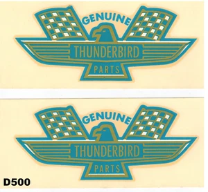 Thunderbird Vintage 60er Wasserschiebe Aufkleber 60er 2 Stück Hot Rod Rat Rod Cool - Bild 1 von 1