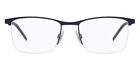 Hugo Boss 1103 Eyeglasses Men 0FLL Matte Blue Square 54mm New 100% Authentic