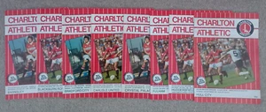 Charlton Athletic 1985/86 Selection of Home League Programmes from menu B-H - Picture 1 of 9