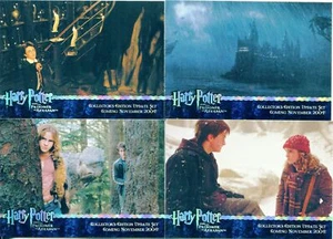 Harry Potter Prisoner Of Azkaban Update 4 Card Rainbow Foil Promo Set 1-4 - Picture 1 of 1